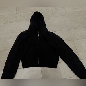John Galt/ Brandy Melville, One Size, Crystal Hoodie, Black